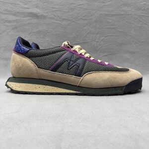 Karhu Shoes Mens Size 12 Beige Purple Suede Mesh Running Sneakers F840002